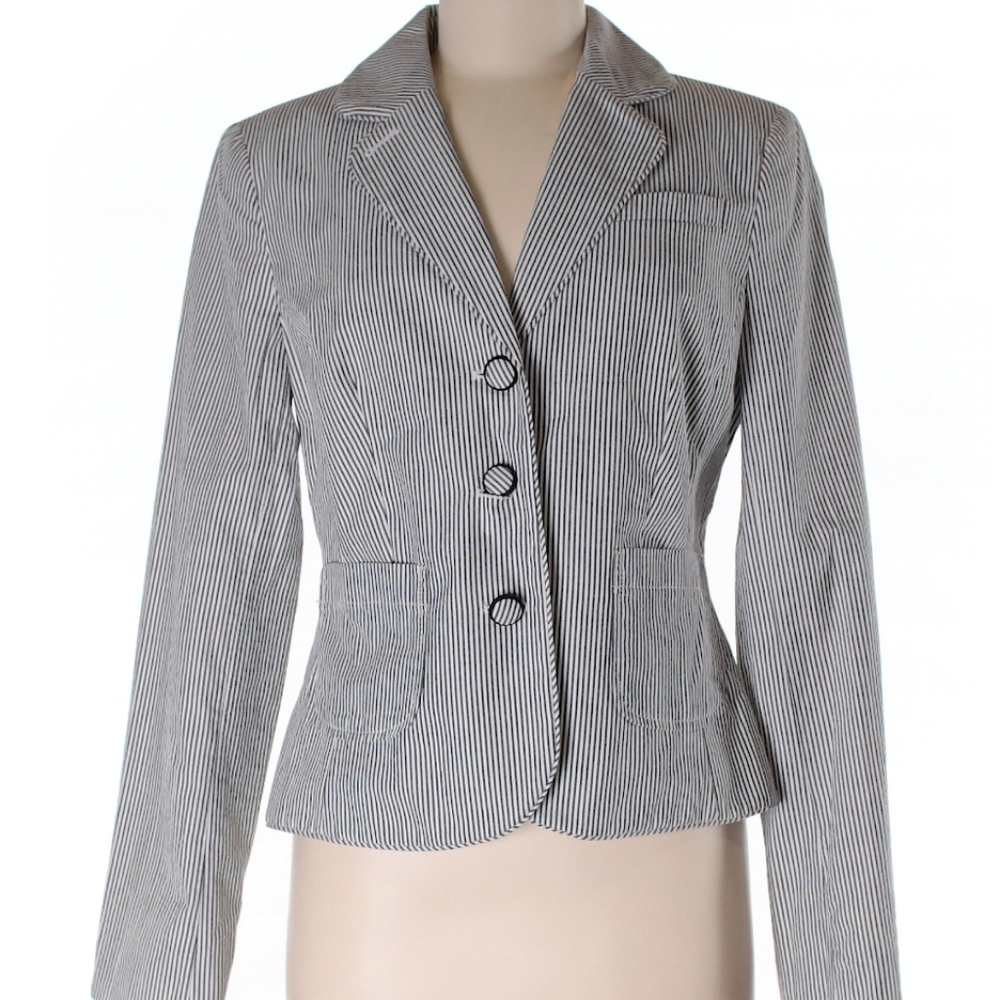 LOFT seersucker blazer, size 8